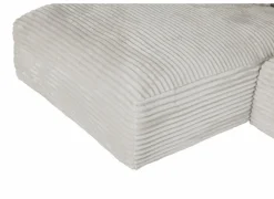 Hoeksalons|Hoeksalon Nuoro HB 295x170cm - ribfluweel - wit