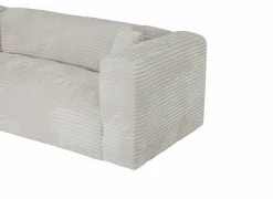 Hoeksalons|Hoeksalon Nuoro HB 295x170cm - ribfluweel - wit