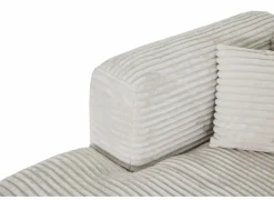 Hoeksalons|Hoeksalon Nuoro HB 295x170cm - ribfluweel - wit