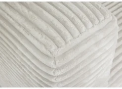 Hoeksalon Nuoro HB 295x170cm - ribfluweel - wit- Hoeksalons