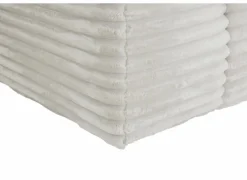 Hoeksalon Nuoro HB 295x170cm - ribfluweel - wit- Hoeksalons