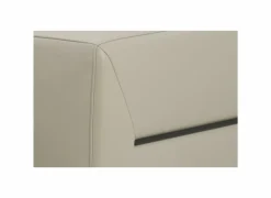 Hoeksalons|Hoeksalon Nyx 322x257cm - leder - lichtgrijs met relax