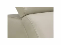 Hoeksalons|Hoeksalon Nyx 322x257cm - leder - lichtgrijs met relax