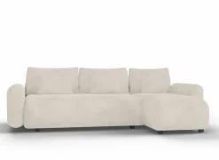 Hoeksalon Olivio 277x177cm - stof - beige- Hoeksalons