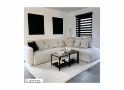 Hoeksalon Olivio 289x234cm - stof - beige- Hoeksalons