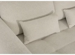 Hoeksalon Olivio 289x234cm - stof - beige- Hoeksalons