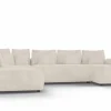 Hoeksalons|Hoeksalon Olivio 368x234cm - stof - beige