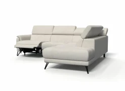 Hoeksalons|Hoeksalon Oltens 281x228cm - stof - beige met relax