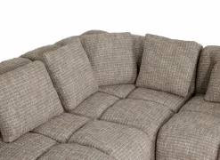 Hoeksalon Parkaway 350x270cm - stof - roze- Hoeksalons