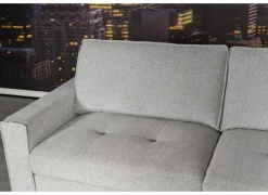 Hoeksalon Ramon 319x176cm - stof - lichtgrijs- Hoeksalons