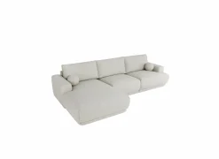 Hoeksalon Ramusio 319x169cm - stof - beige- Hoeksalons