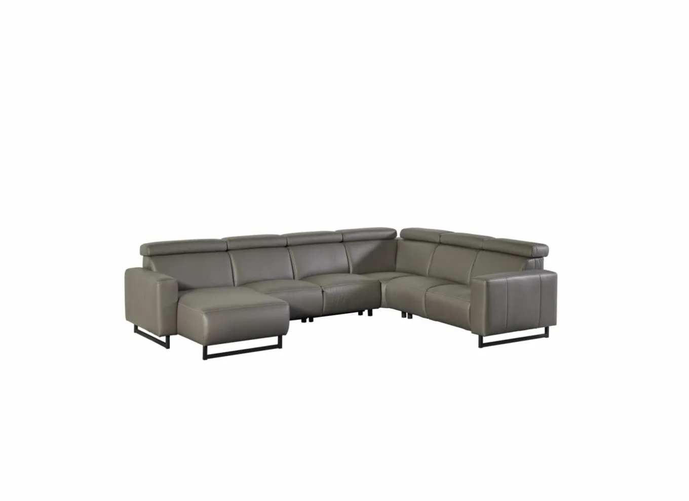 Hoeksalons|Hoeksalon Rigole 348x256cm - stof - donkergrijs