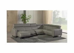 Hoeksalons|Hoeksalon Rigole 348x163cm - stof - donkergrijs met relax