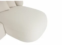 Hoeksalons|Hoeksalon Rumi 260x163cm - stof - wit