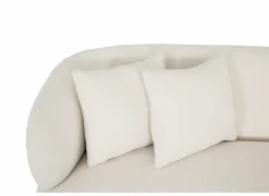 Hoeksalons|Hoeksalon Rumi 260x163cm - stof - wit