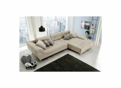 Hoeksalons|Hoeksalon San Francisco 355x218cm - stof - beige