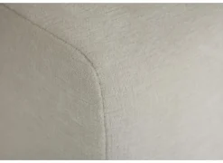 Hoeksalon Satellite-S 323x222cm - stof - naturel met poef en zitdiepteverstelling- Hoeksalons