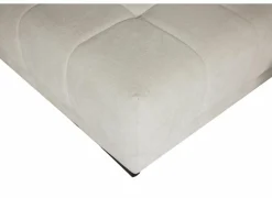 Hoeksalon Satellite-S 323x222cm - stof - naturel met poef en zitdiepteverstelling- Hoeksalons