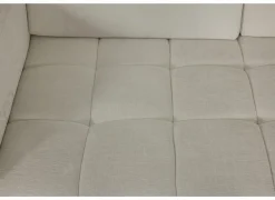 Hoeksalon Satellite-S 323x222cm - stof - naturel met poef en zitdiepteverstelling- Hoeksalons