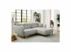 Hoeksalon Saulo 251x187cm - stof - grijs- Hoeksalons