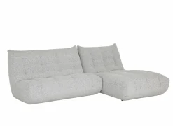 Hoeksalon Schiva 262x173cm - stof - lichtgrijs- Hoeksalons