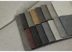 Hoeksalons|Hoeksalon Sioux 297x260cm - stof - ecru met slaapfunctie & zitdiepteverstelling