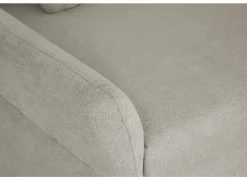 Hoeksalons|Hoeksalon Sioux 297x260cm - stof - ecru met slaapfunctie & zitdiepteverstelling