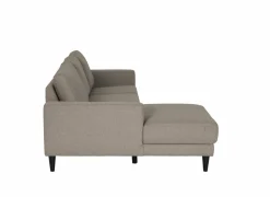 Hoeksalon Sky 243x148,5cm - stof - taupe- Hoeksalons