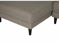 Hoeksalon Sky 243x148,5cm - stof - taupe- Hoeksalons