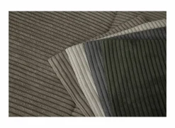 Hoeksalon Slider 279x186cm - ribcord stof - bruin met bedfunctie- Zetelbedden|Hoeksalons