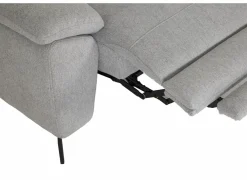 Hoeksalon Sub 302x243cm - stof - zilvergrijs met relax- Hoeksalons