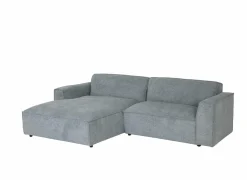 Hoeksalon Sumare 280x182cm - stof - blauw- Hoeksalons