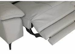 Hoeksalon Sun 298x238cm - leder - grijs- Hoeksalons