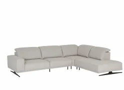 Hoeksalon Sunset 320x247cm - stof - lichtgrijs- Hoeksalons