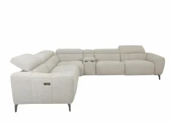 Hoeksalons|Hoeksalon Talk 295x327cm - stof - grijs met relax