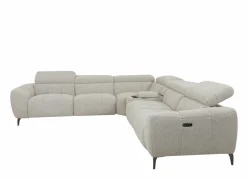 Hoeksalons|Hoeksalon Talk 295x327cm - stof - grijs met relax
