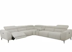 Hoeksalons|Hoeksalon Talk 295x327cm - stof - grijs met relax
