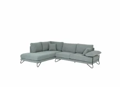 Hoeksalon Tatum 288x219cm - stof - lichtblauw- Hoeksalons