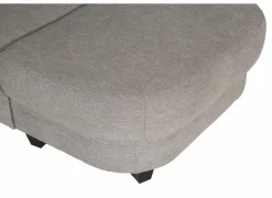 Hoeksalon Toulouse 269x287cm - stof - zilvergrijs- Hoeksalons