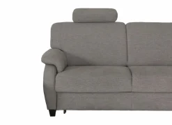 Hoeksalon Toulouse 269x287cm - stof - zilvergrijs met bedfunctie & poef & opbergruimte- Hoeksalons