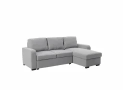 Hoeksalon Zenith 243x156cm - stof - grijs - 2 persoons met slaapfunctie- Zetelbedden|Hoeksalons