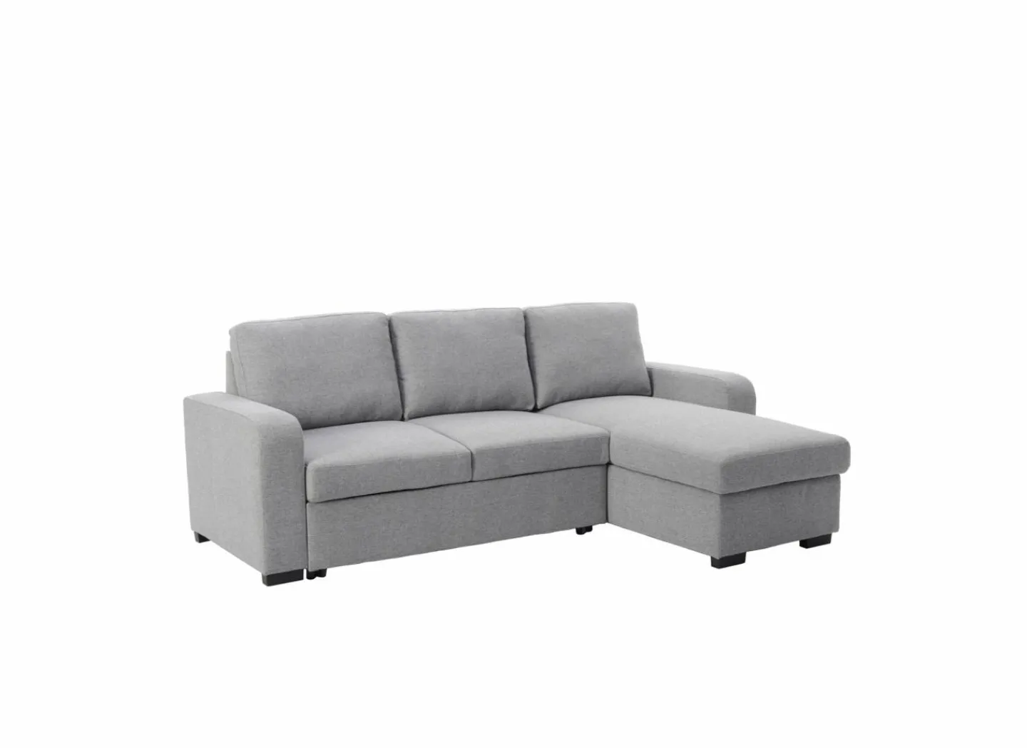 Hoeksalon Zenith 243x156cm - stof - grijs - 2 persoons met slaapfunctie- Zetelbedden|Hoeksalons