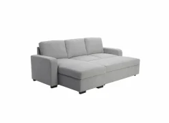 Hoeksalon Zenith 243x156cm - stof - grijs - 2 persoons met slaapfunctie- Zetelbedden|Hoeksalons