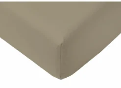 Hoeslakens|Hoeslaken Arya 160x200cm - katoen - mastiek