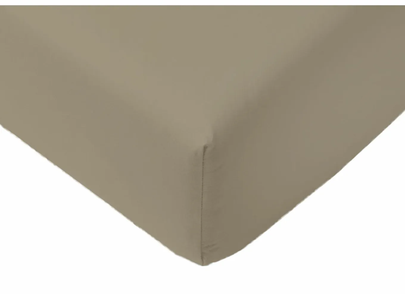 Hoeslakens|Hoeslaken Arya 160x200cm - katoen - mastiek