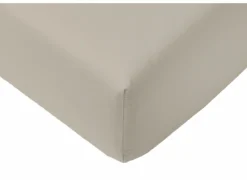 Hoeslaken Arya 140x200cm - katoen - zand- Hoeslakens