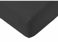 Hoeslaken Lauren 90x200cm - jersey katoen - antraciet- Hoeslakens