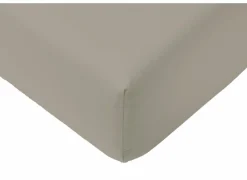 Hoeslakens|Hoeslaken Lauren 90x200cm - jersey katoen - mastiek