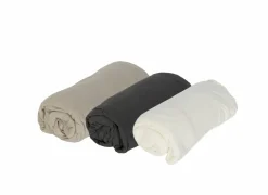 Hoeslaken Lauren 140x200cm - jersey katoen - antraciet- Hoeslakens