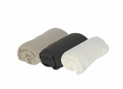 Hoeslakens|Hoeslaken Lauren 180x200cm - jersey katoen - gebroken wit